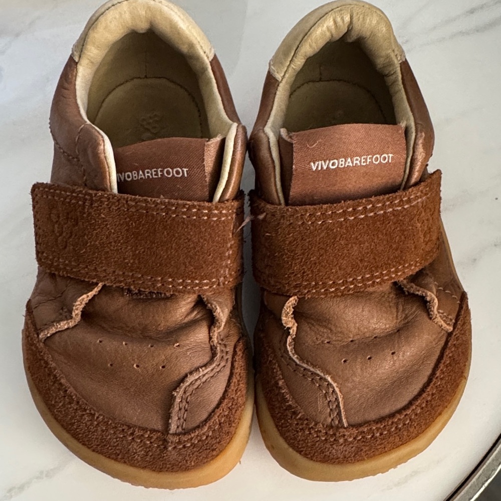 Vivo Barefoot Kids Tan Walker Shoes